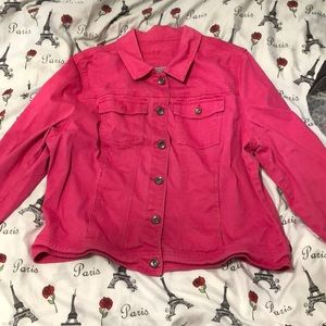 Pink jean jacket